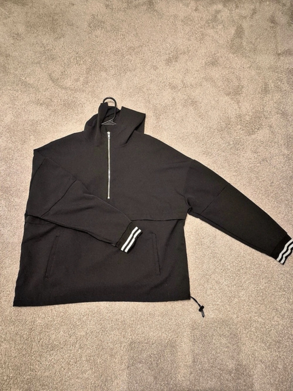 Avia Hooded Half Zip Sweatshirt Black